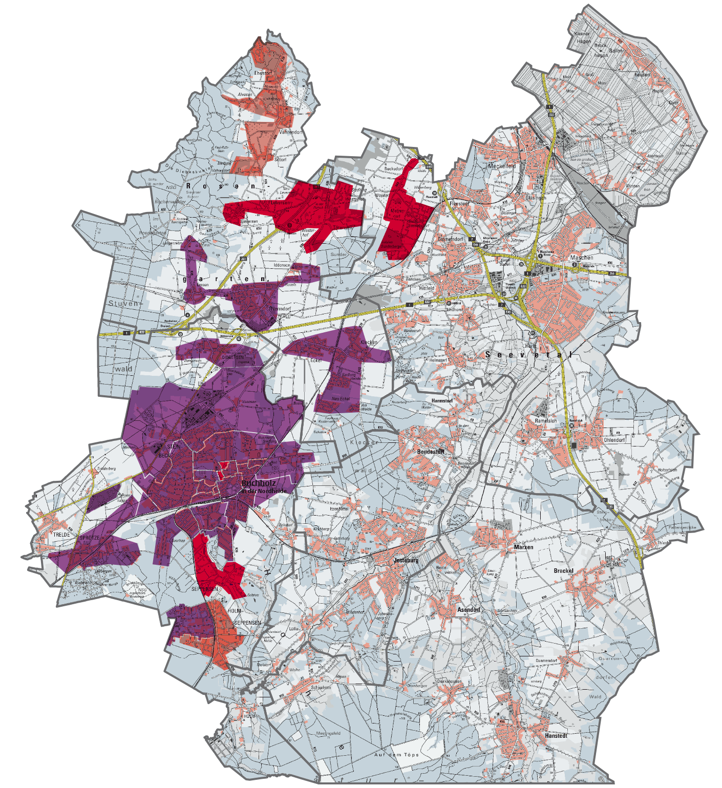 Buchholz Digital Netzgebiete
